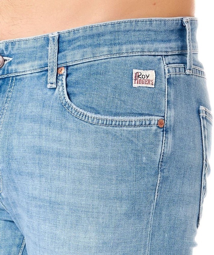 Roy Rogers Mid-rise Slim Fit Jeans With Logo Detailing