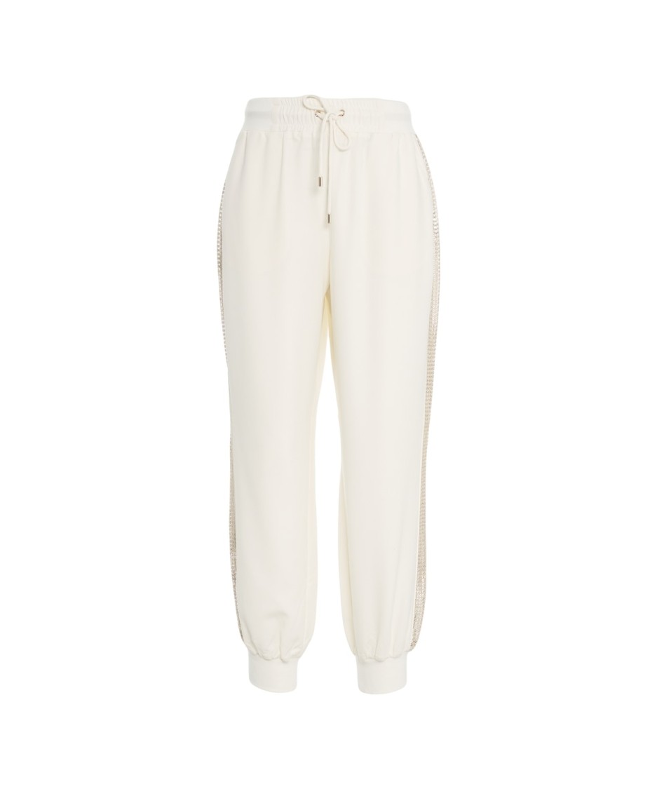 LIU •JO LIU JO JOGGERS WITH PAILLETTES AND SLIP POCKETS
