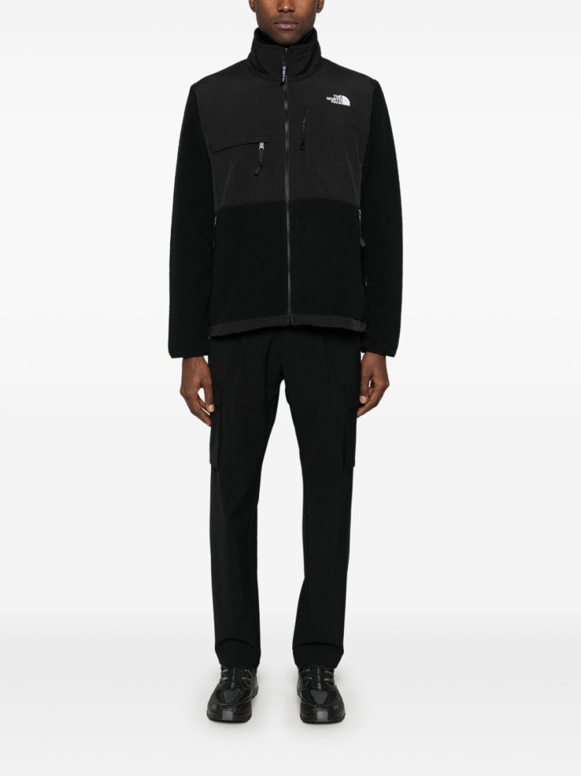 The North Face Retro Denali Logo-embroidered Shell And Recycled-fleece Jacket In Black
