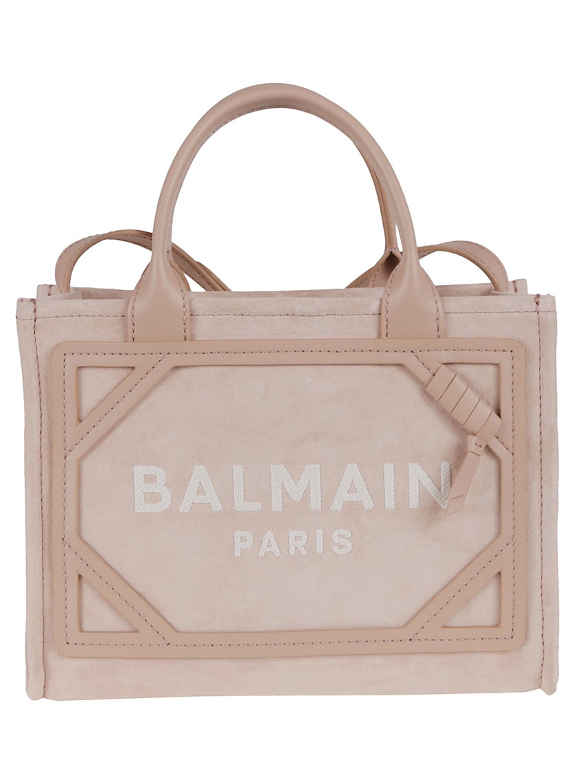 BALMAIN BALMAIN STRUCTURED SUEDE HANDBAG