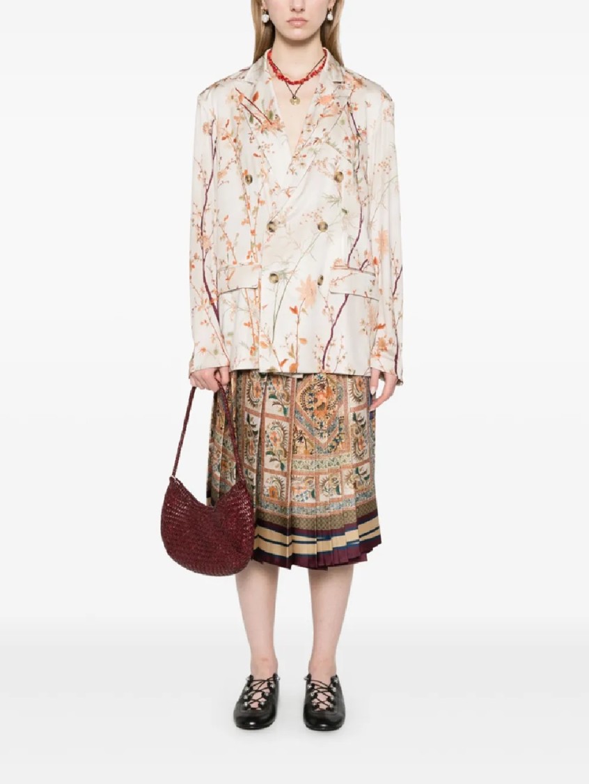 Pierrelouis Mascia Double-breasted Floral Print Jacket
