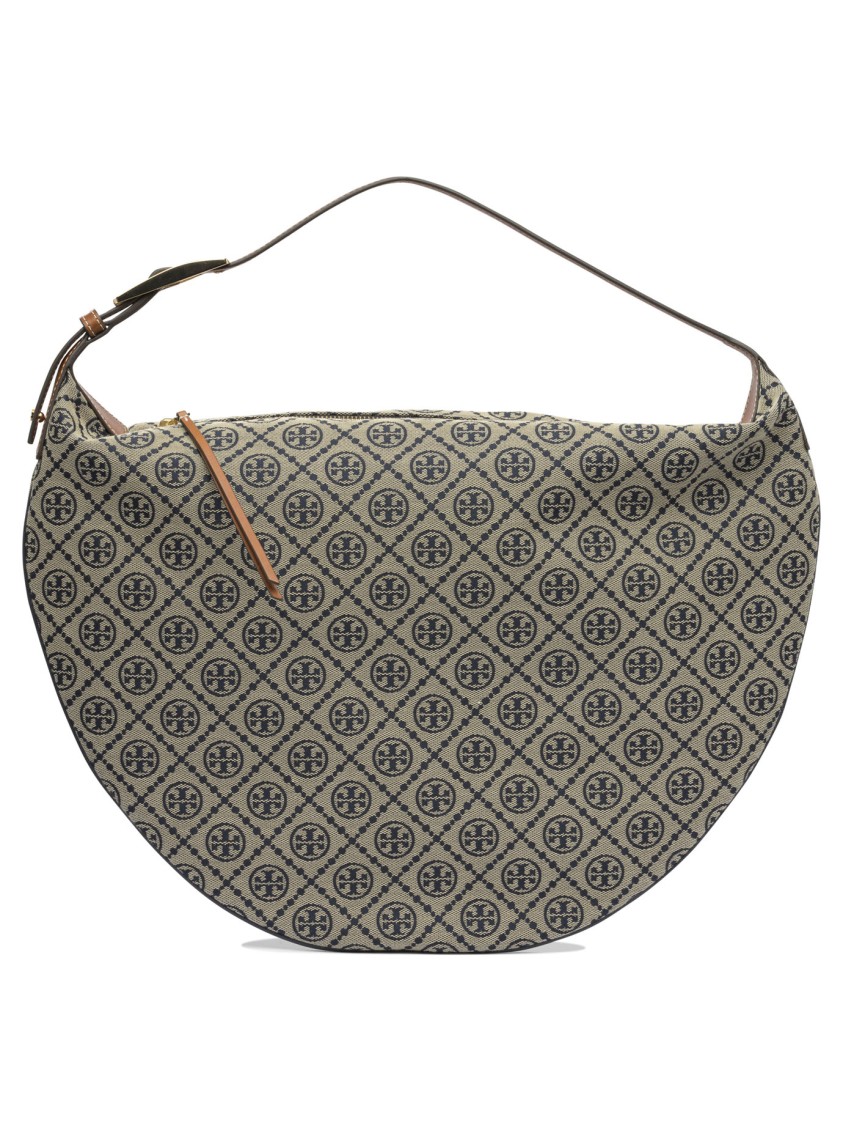 Tory Burch Large T Monogram Jacquard Balloon Bag In Multi