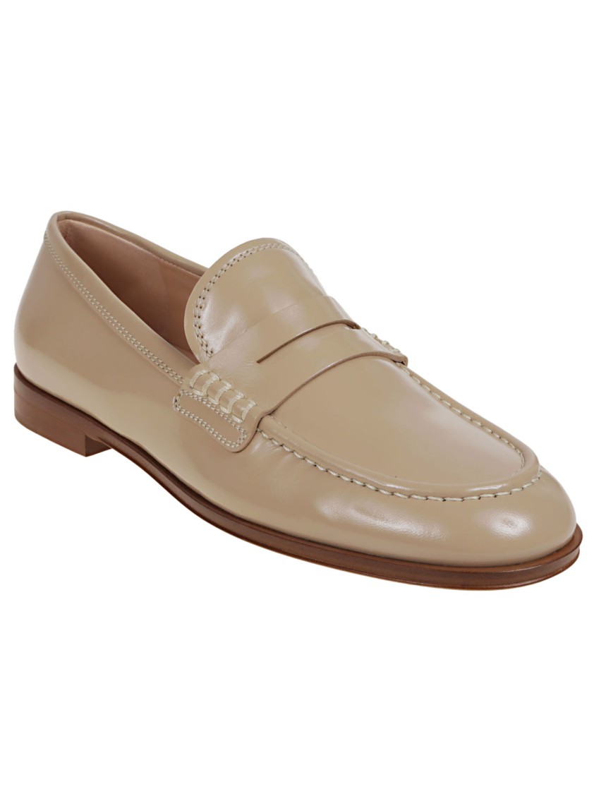 Gianvito Rossi Georgie Moccasin In Super Soft Leather In Neutrals