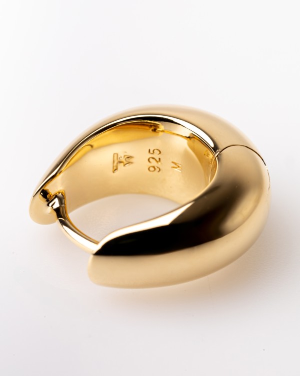 Tom Wood Ice Hoops Small Gold Earring | THE LIST