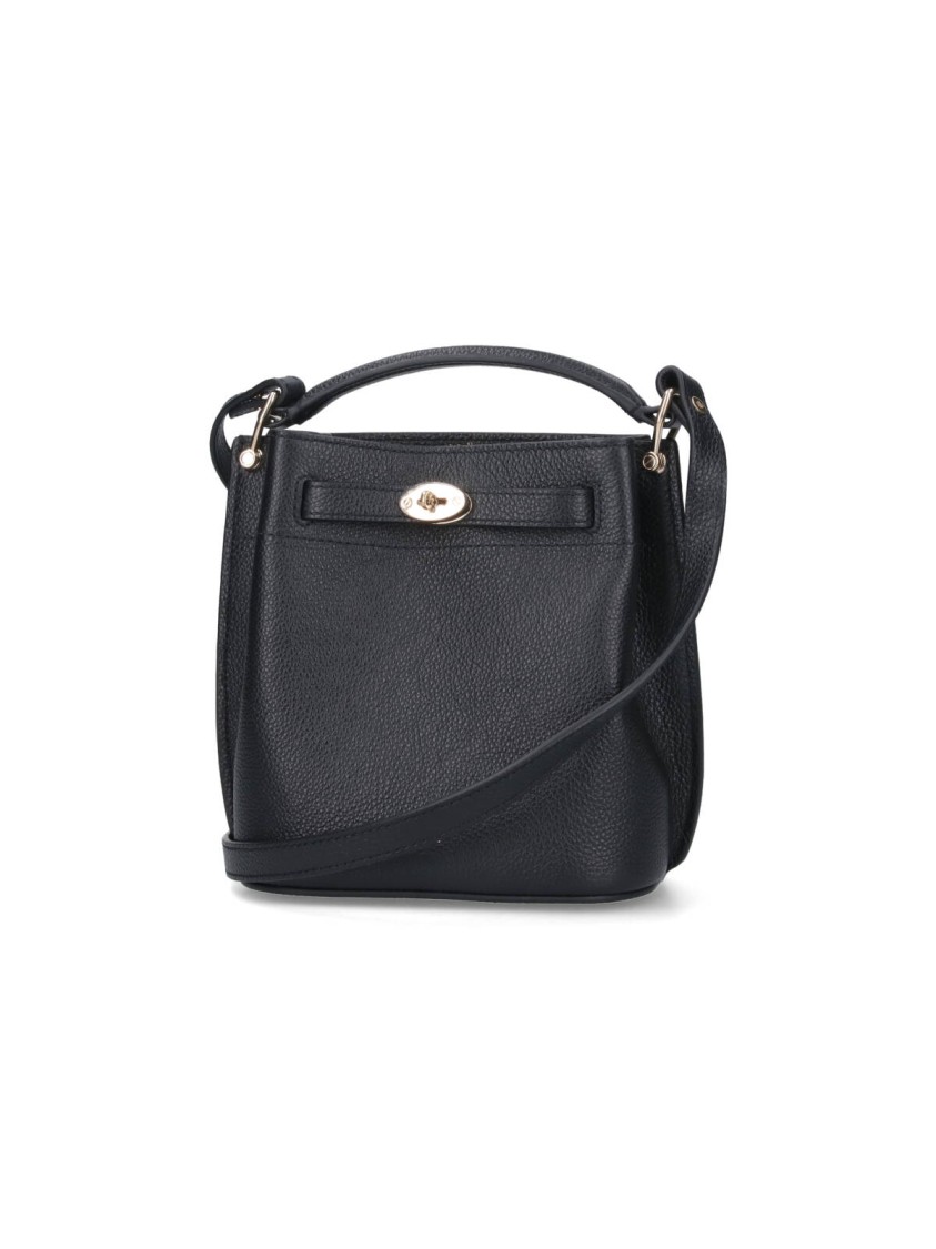Shop Mulberry Mini Bucket Bag "islington" – Black