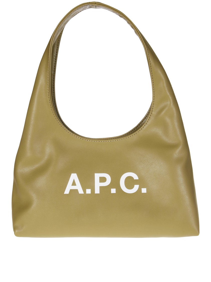 Apc A.p.c. Smooth Structured Shoulder Bag With Bold Logo