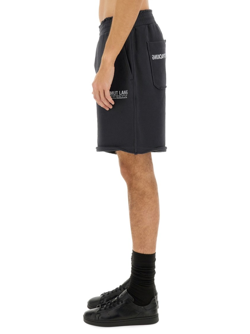Helmut Lang Short Car Tailored In Black