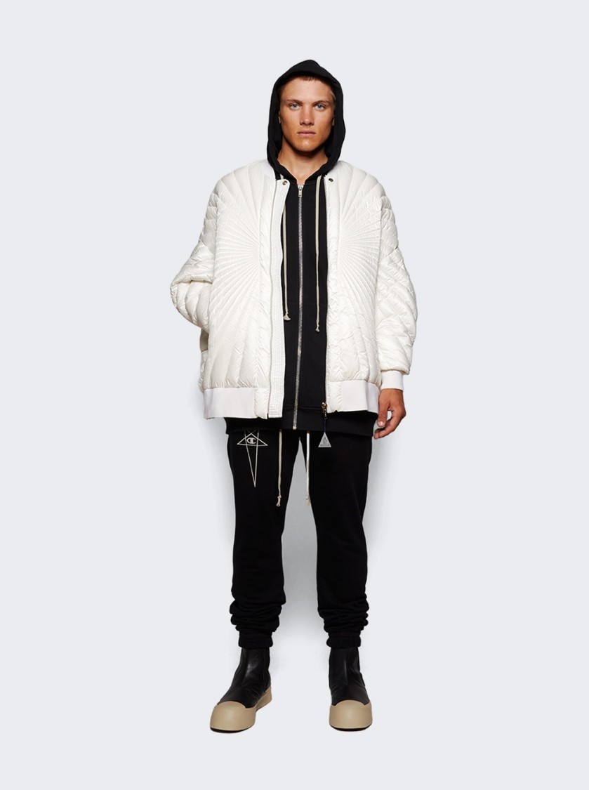 Rick Owens Relaxed Fit Knitted Joggers With Unique Graphic Detail In Black
