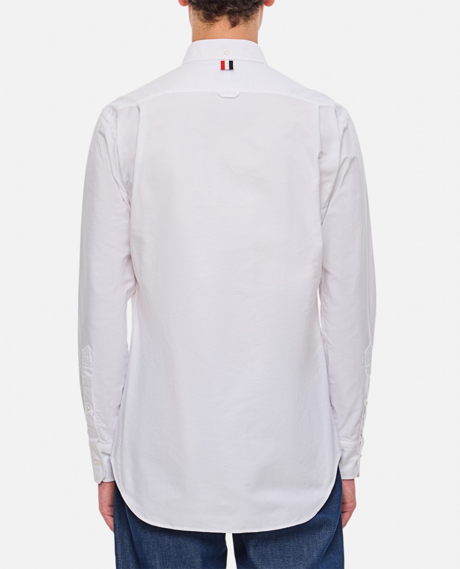 Thom Browne Classic L/s Bd Pc Shirt Cotton Shirt In White