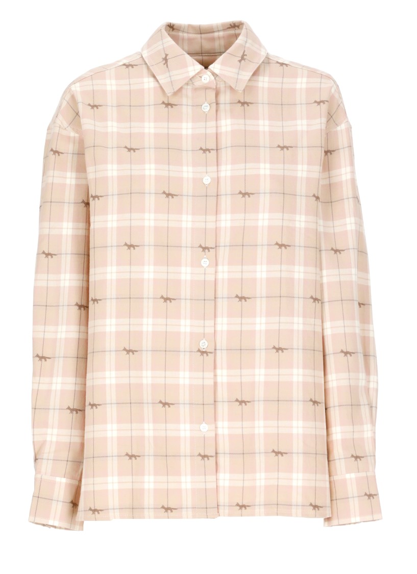 Maison Kitsuné Light Shirt In Gray