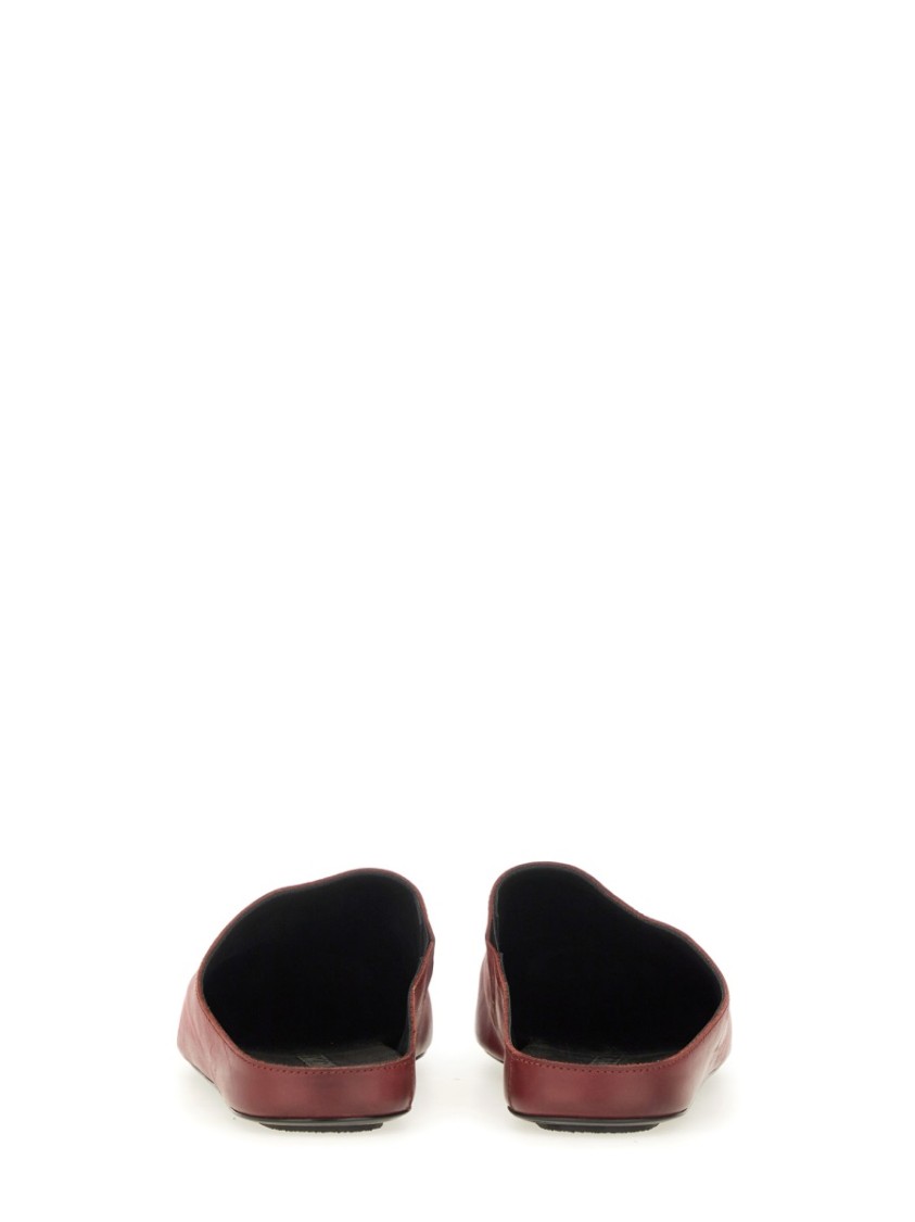 Shop Uma Wang Ballet Slippers In Burgundy