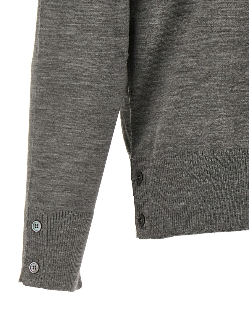 Thom Browne 4 Bar Sweaters And Cardigans In Gray