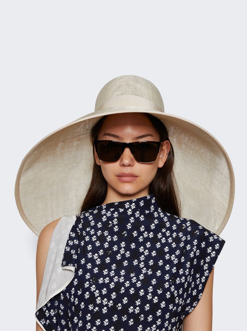 Valentino Garavani Large Brim Sun Hat Cream