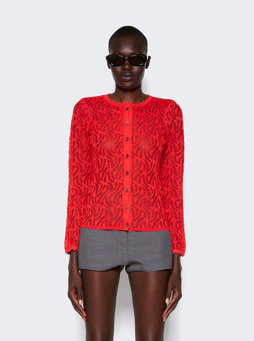 Shop Diotima Portia Lace Knit Cardigan