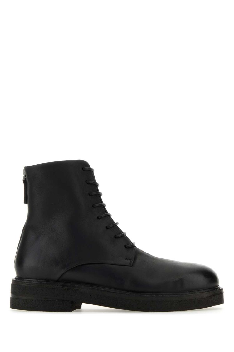 Marsèll Marsell Black Leather Ankle Boots In Black