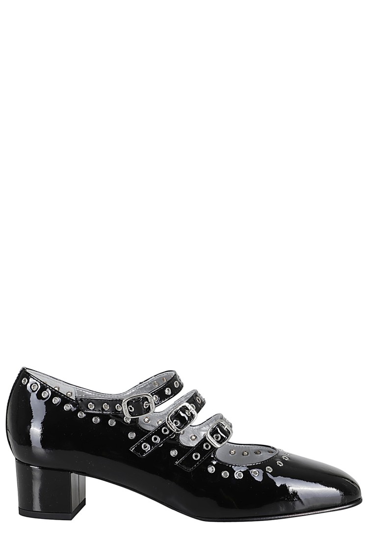 Shop Carel Paris Camden Pumps With Metal Eyelet Inserts In Black