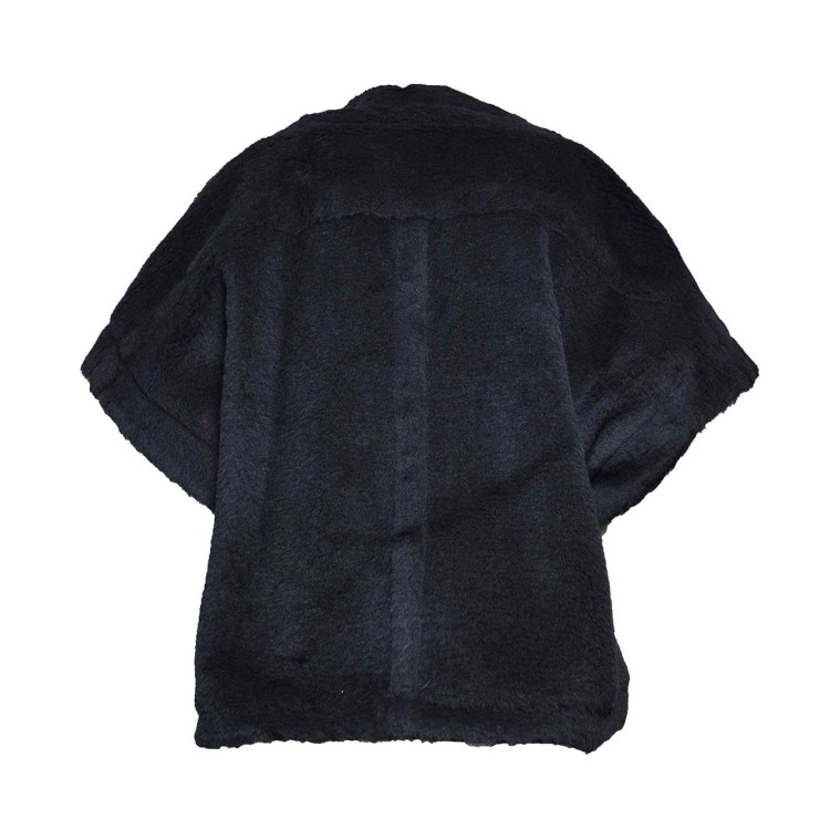 ポンチョ・ケープ Max Mara Black Teddy Newmanto1 Biker Cape Max Mara Black Teddy Newmanto1 Biker Cape - NWT