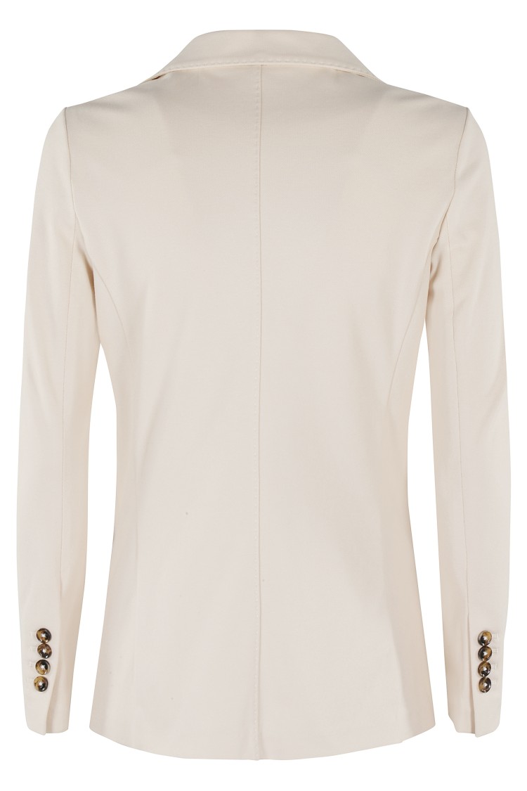 Shop Circolo 1901 Piquet Slim Fit Jacket In Neutrals