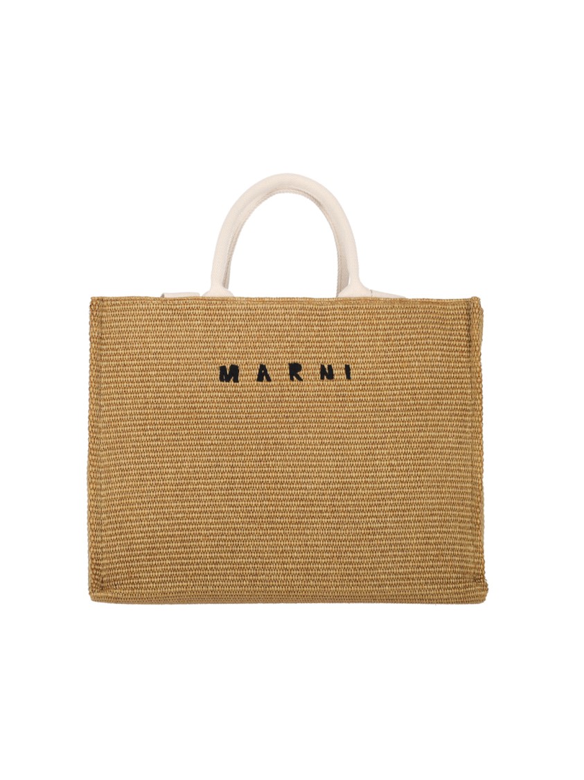 Marni Large Tote Bag "East/West"  Brown