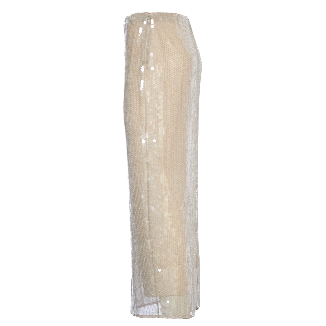 Shop Staud Sequined Midi Skirt With Slim Fit