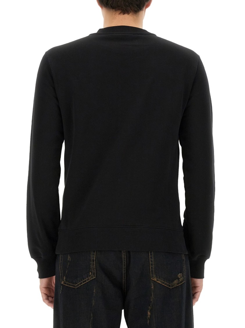 Shop Dolce & Gabbana Sweatshirt With Logo Plaque In Black