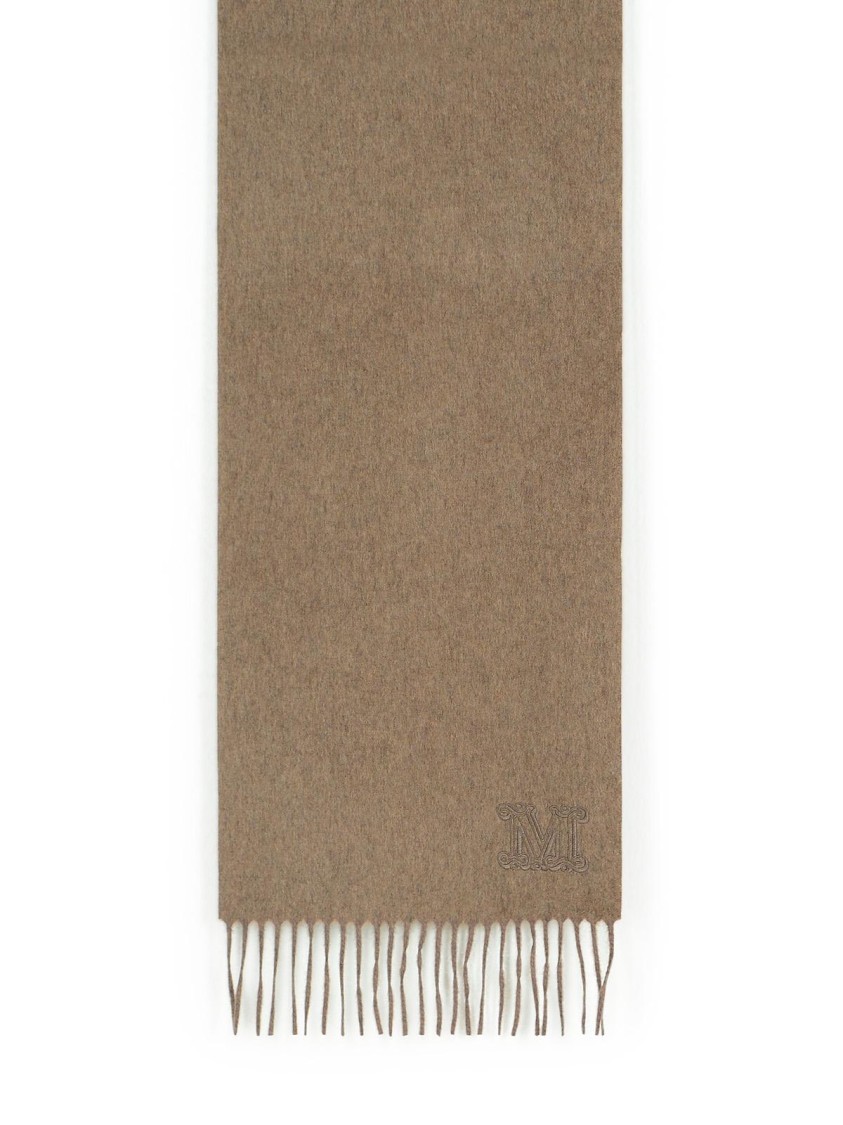 Max Mara Wsdalia' Beige Cashmere Scarf In Neutral