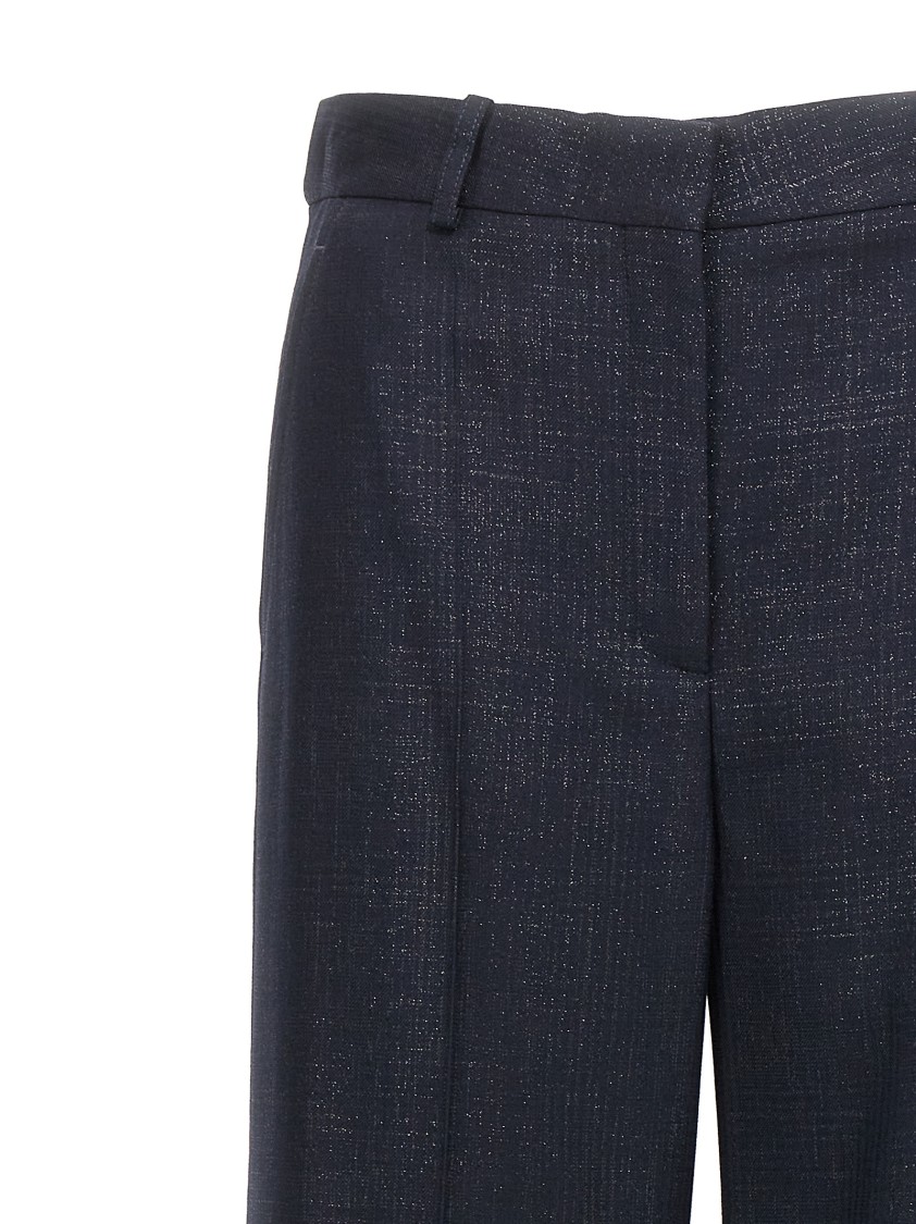 パンツ Stella Mccartney Check Print Lurex Wool Pants With Tailored Stella Mccartney Check Print Lurex Wool Pants With Tailored