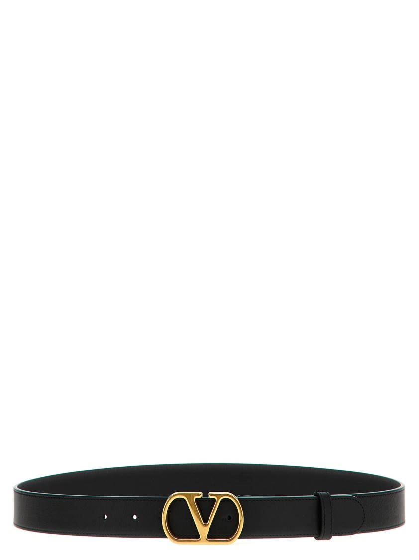 Valentino Garavani 'vlogo Signature' Belt In Black