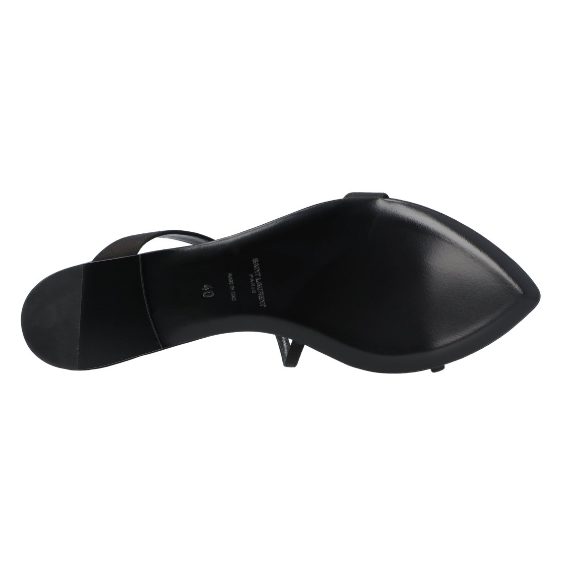 Saint Laurent Tanger Slide Sandals In Black