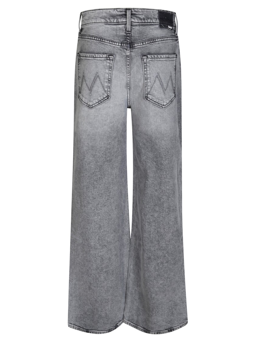 Mother The Ditcher Roller Sneak Jeans In Gray
