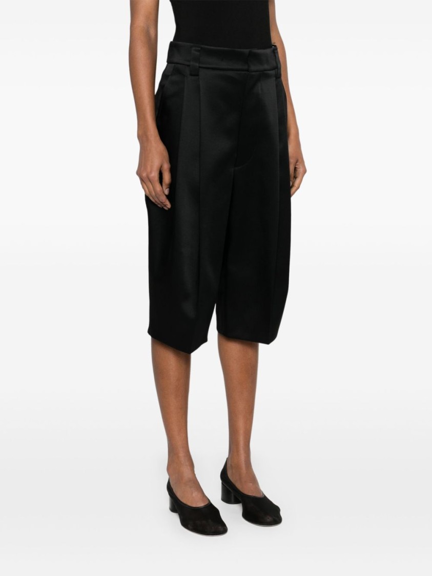 Shop Carven Bermuda Shorts With Pleats And Tailored Design