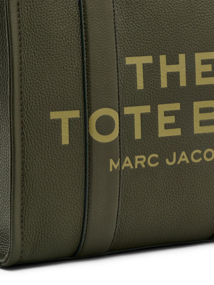 Marc Jacobs Structured Tote Bag With Dual Handles And Contrasting Interior In Green
