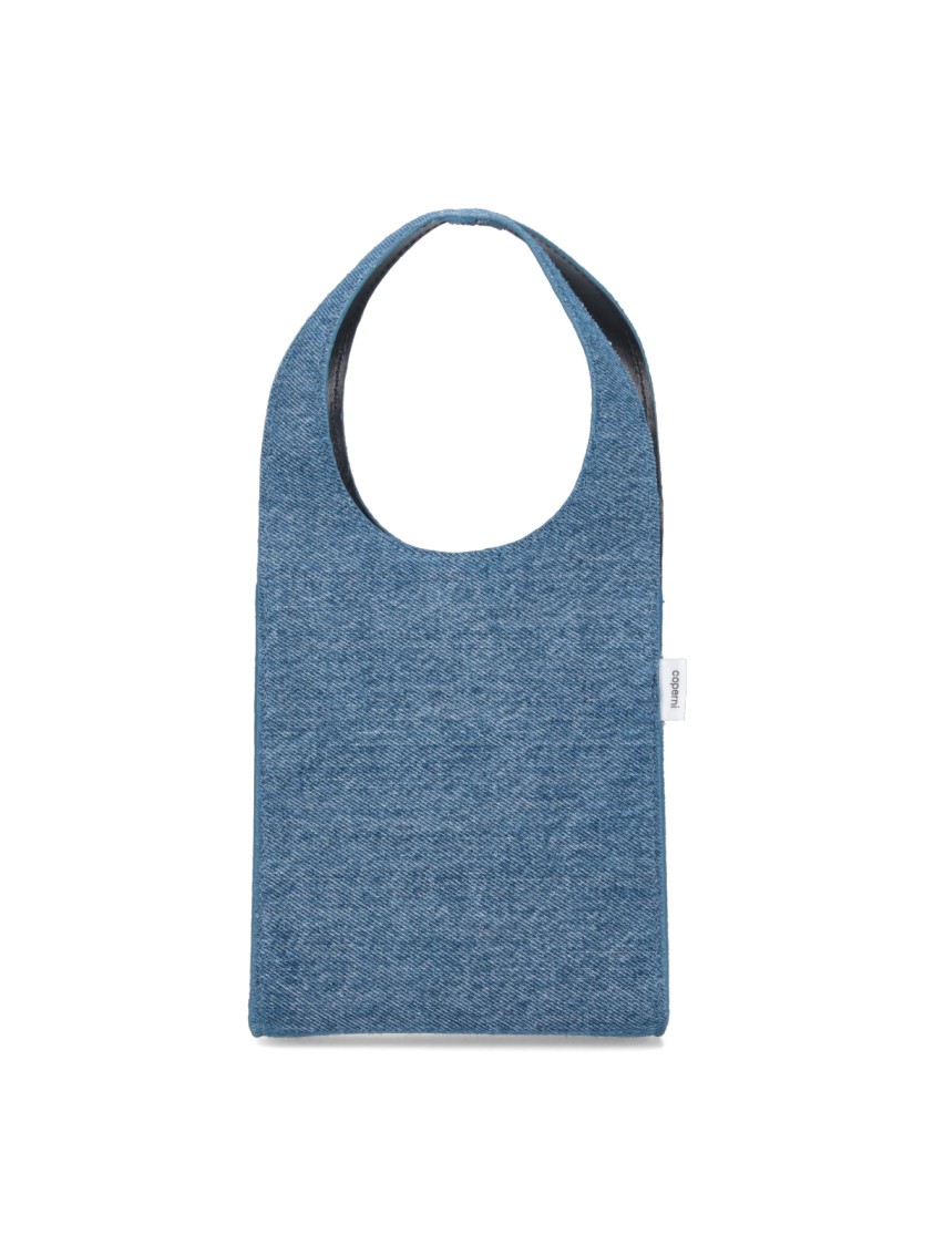 COPERNI COPERNI "SWIPE" MICRO TOTE BAG – BLUE DENIM