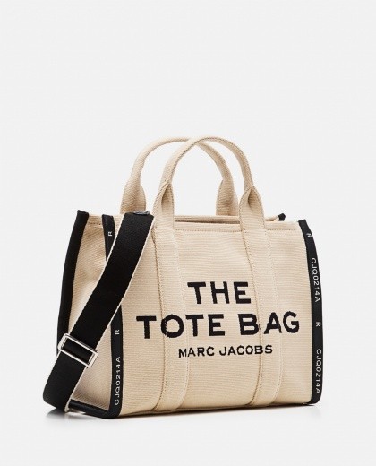 Marc Jacobs Structured Jacquard Medium Tote With Removable Strap In Neutrals