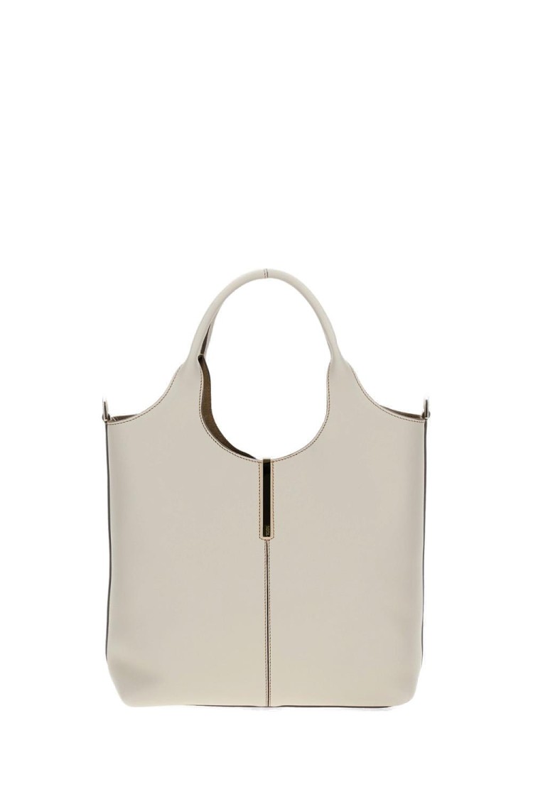 Tod's Minimalist White Handbag With Cut-out Handle