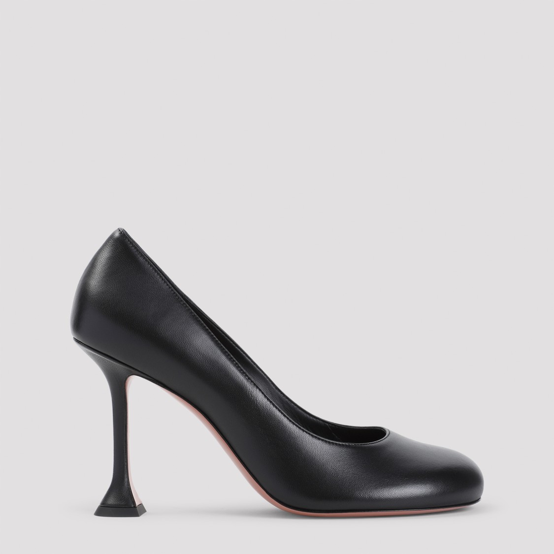 Amina Muaddi Iris Black Nappa Leather Pumps