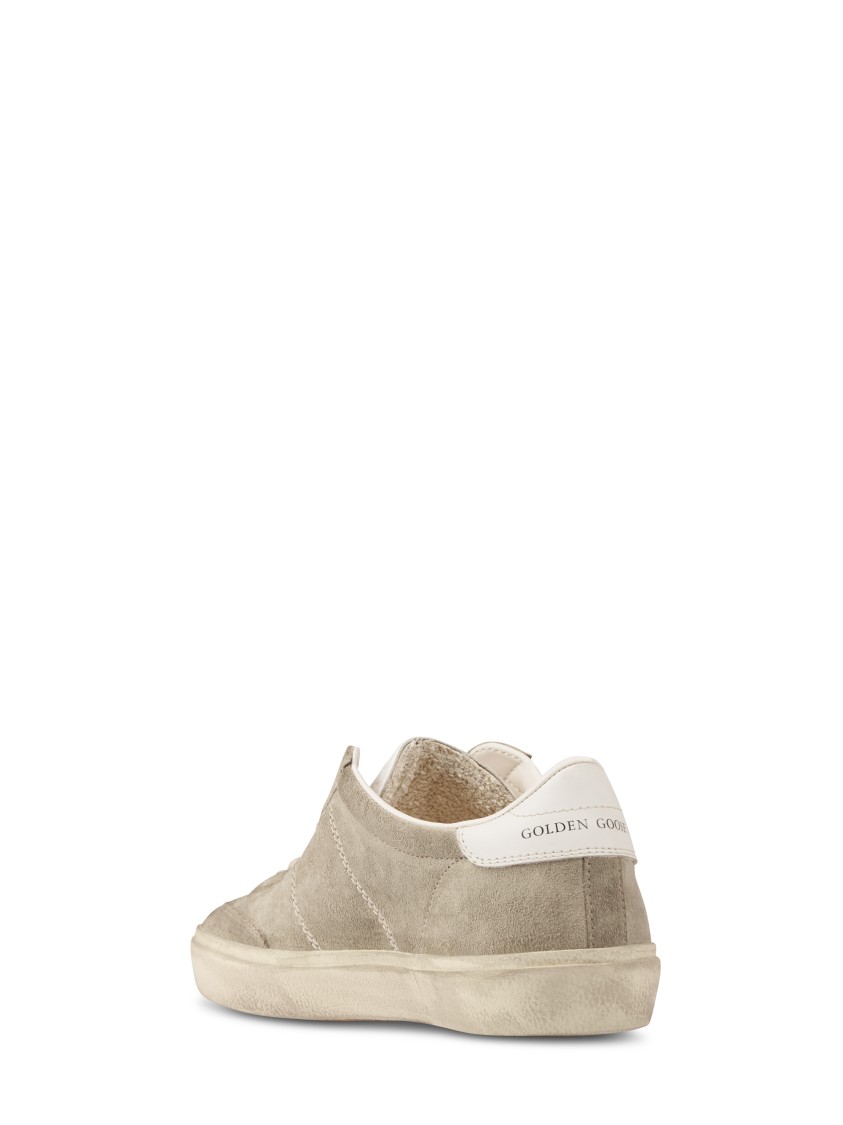 Golden Goose Soft Suede Lace-up Sneakers With Subtle Branding In Green
