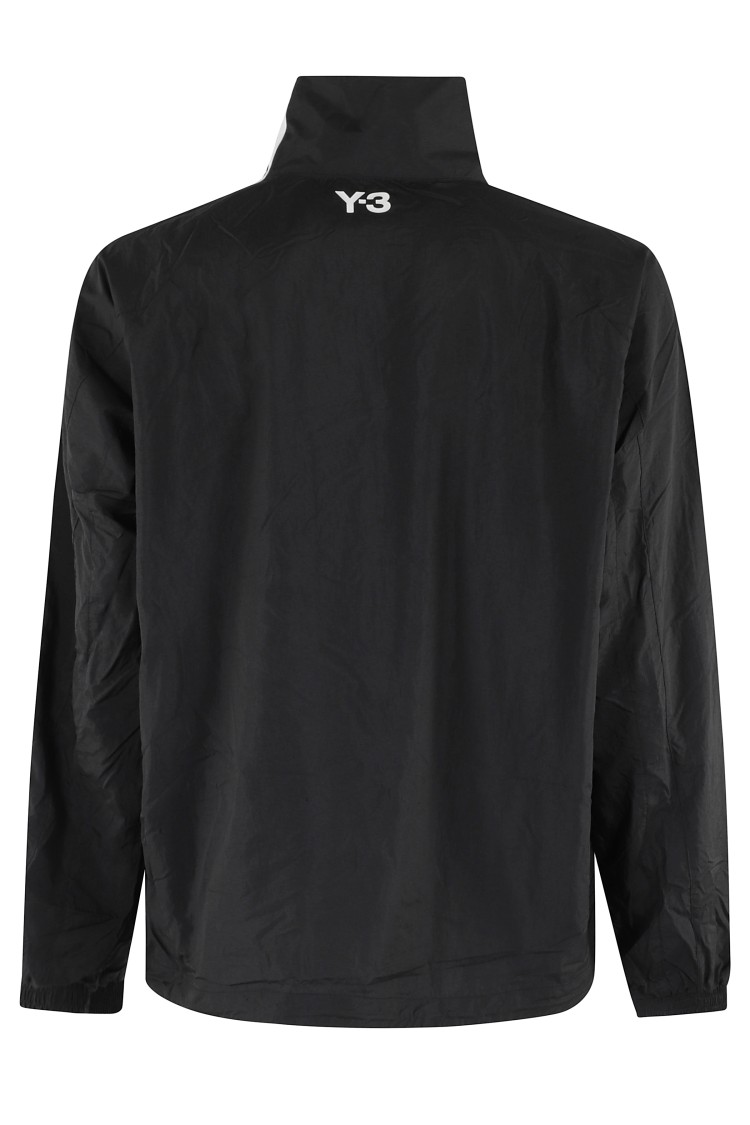 Y-3 Adidas 3-stripes Nylon Shell Jacket In Black