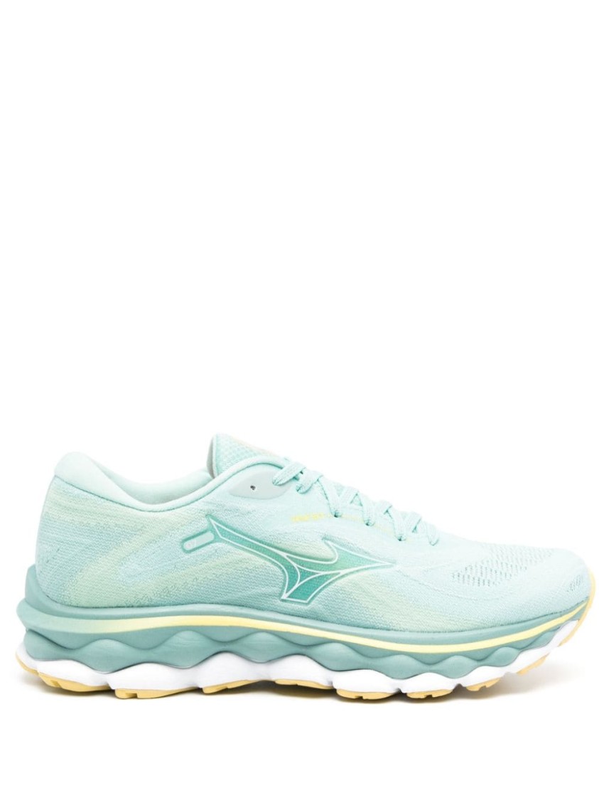 Mizuno Wave Sky 7 Knitted Sneakers In White