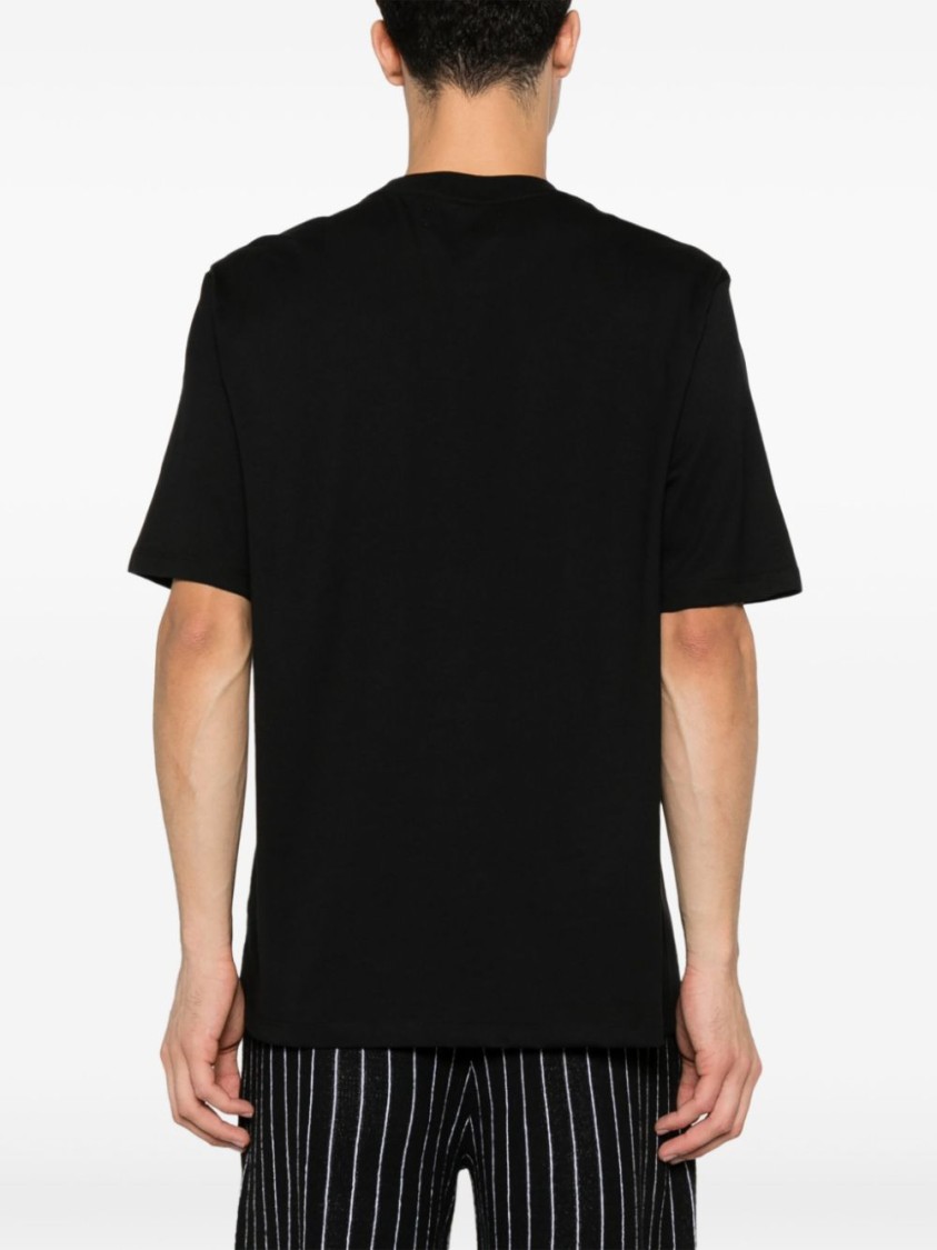 Amiri Mens Black Oval Short-sleeves Relaxed-fit Cotton-jersey T-shirt In Black