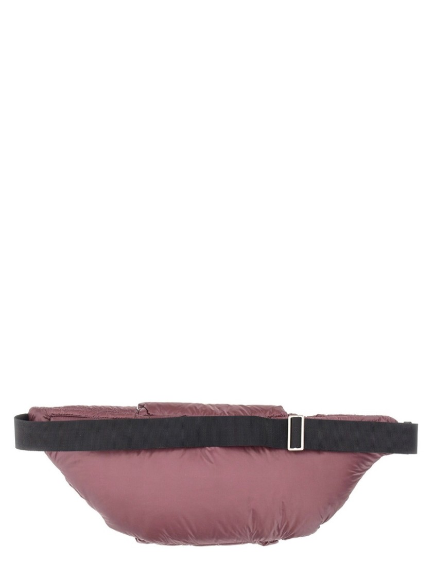Jil Sander Quilted Padded Pouch With Adjustable Straps In Pink