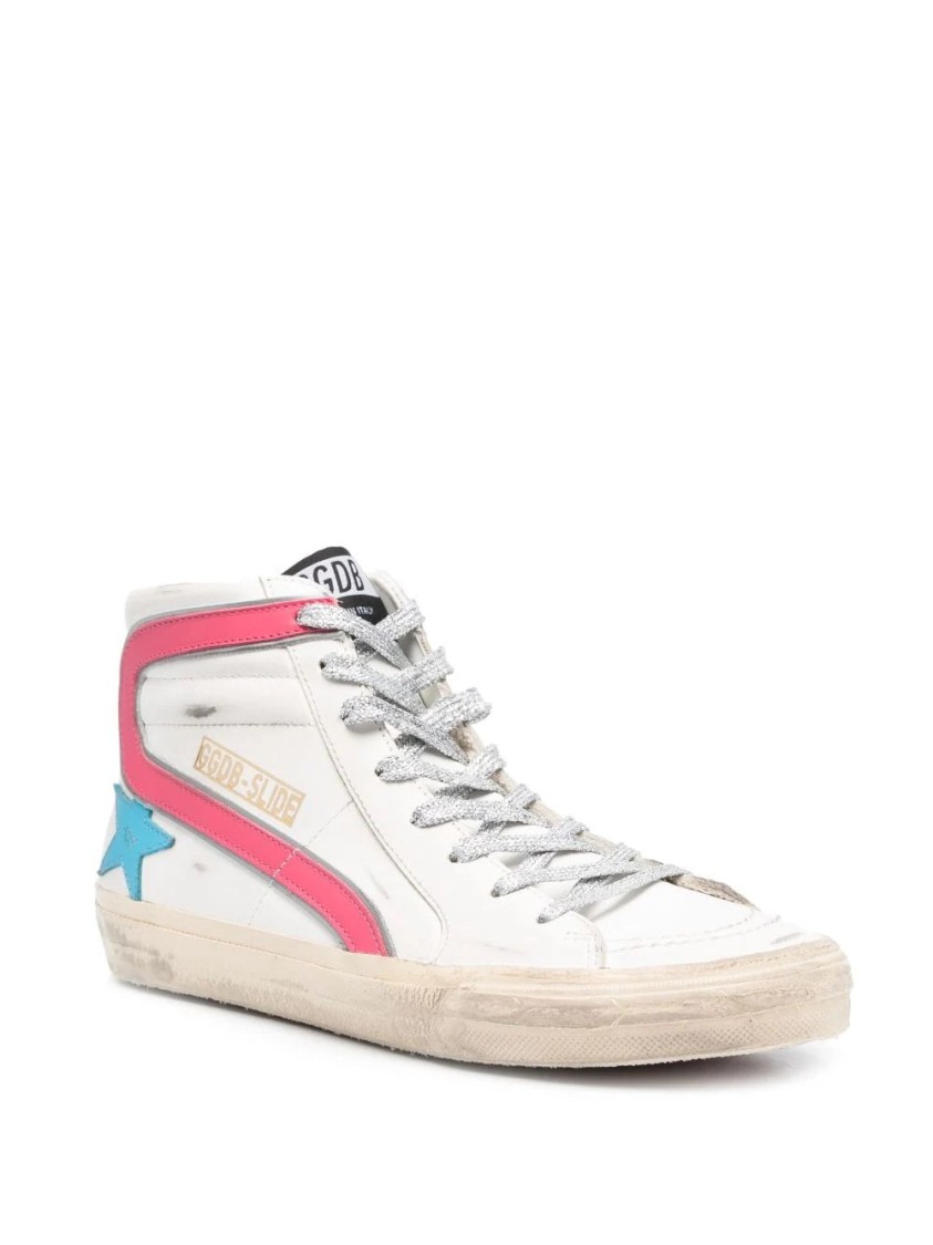 Golden Goose High-top Slide Sneakers In White