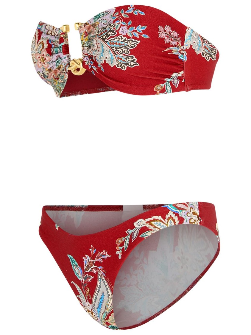 Zimmermann Rhiannon Knot Swimsuit In Multi