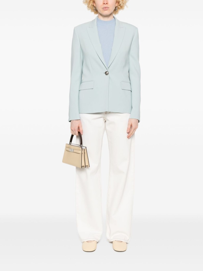 Pinko Tailored Jacket With Flap Pockets And Shoulder Pads