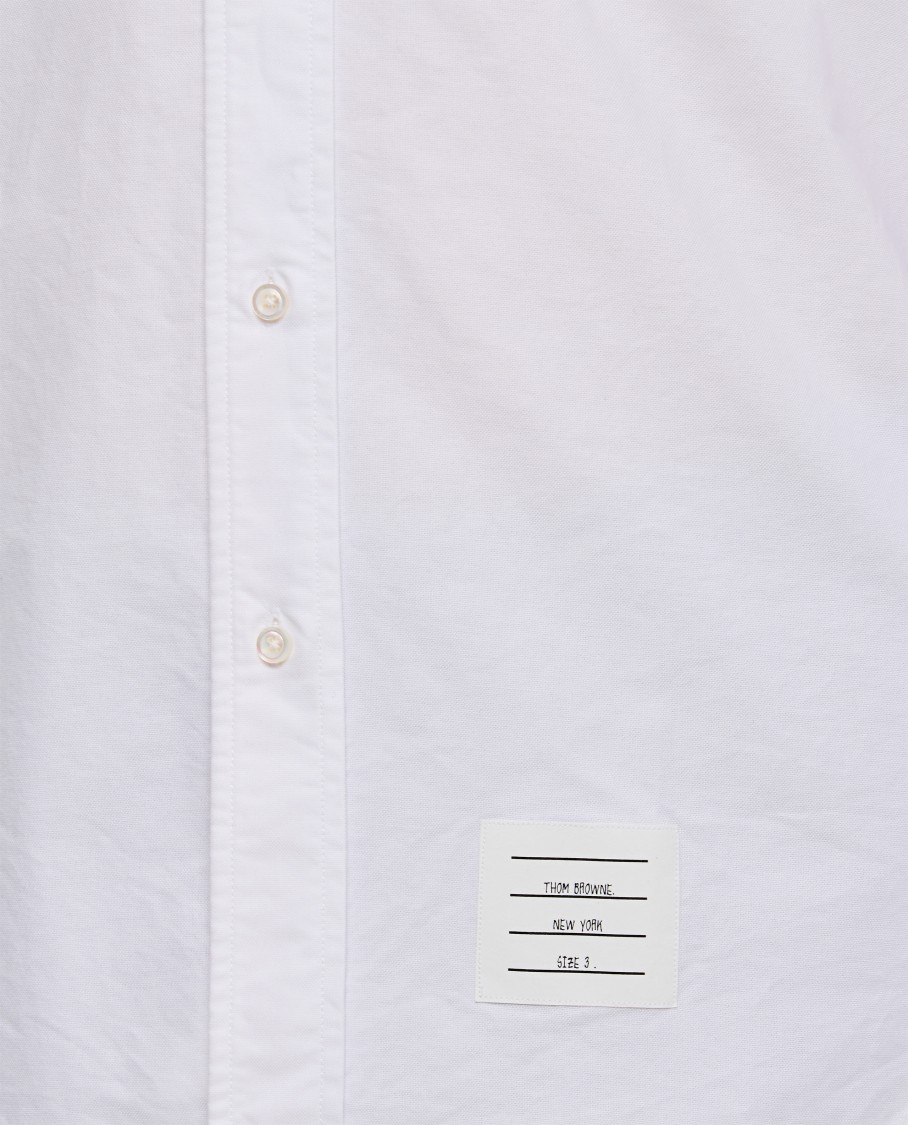 Thom Browne Classic L/s Bd Pc Shirt Cotton Shirt In White