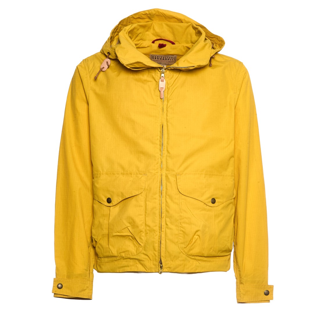 Manifattura Ceccarelli Versatile Blazer Coat With Metal Zip Closure In Yellow