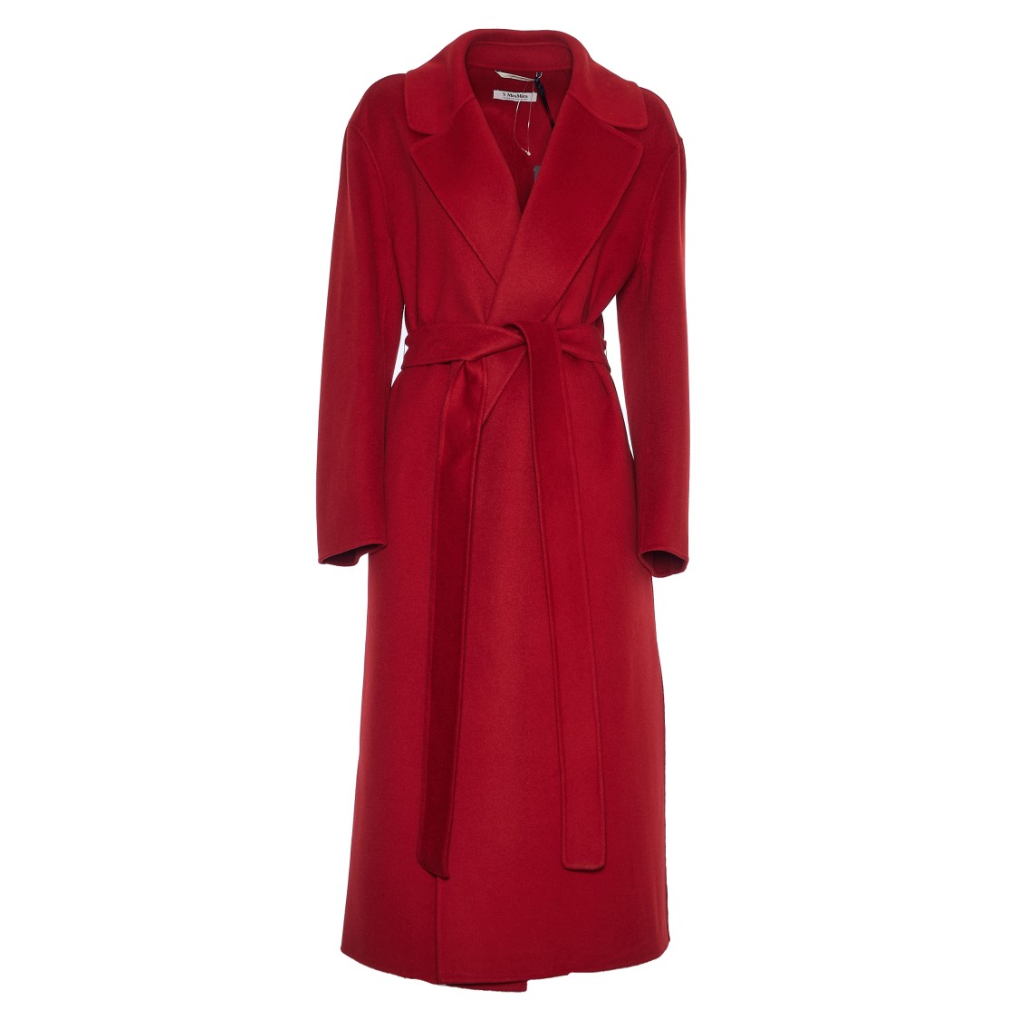 Shop Max Mara Robe Silhouette Midi Coat With Double-faced Wool
