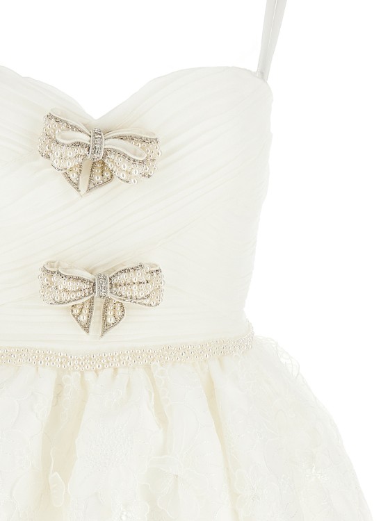 Self-Portrait 'White Organza Bow Mini' Dress | THE LIST