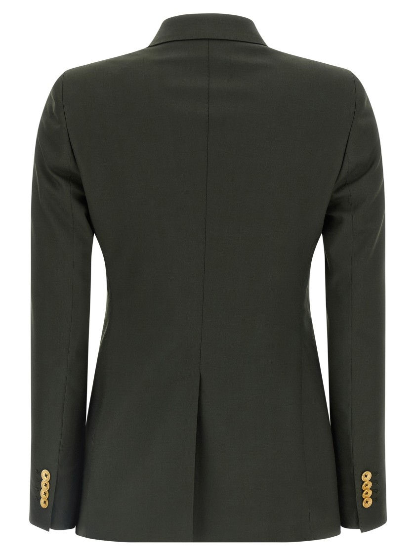 Tagliatore Parigi Double-breasted Peak-lapel Blazer In Green