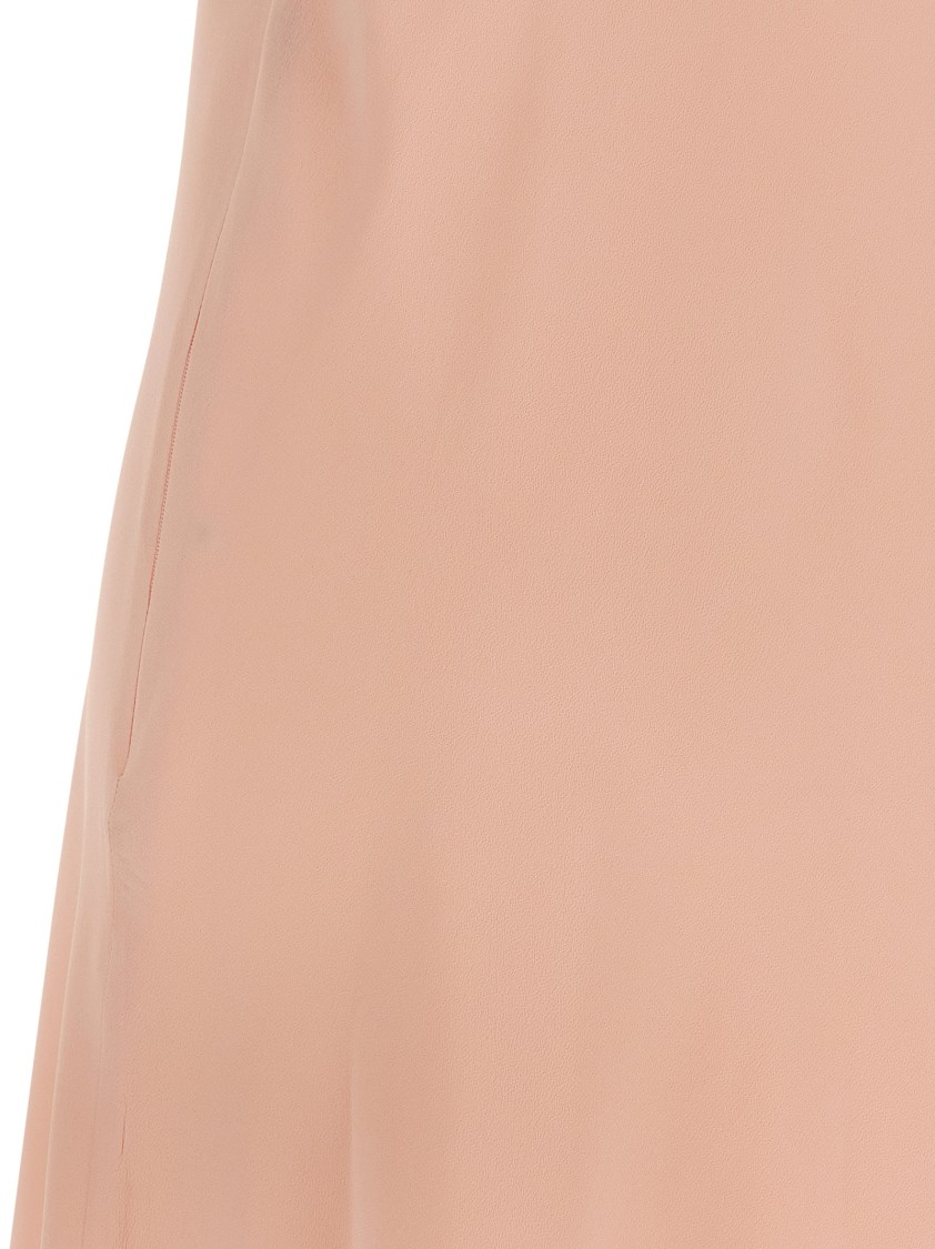 Giovanni Bedin Embellished V-neck Mini Dress In Pink